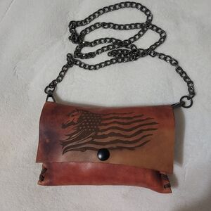Hand Crafted Leather Stamped Bag